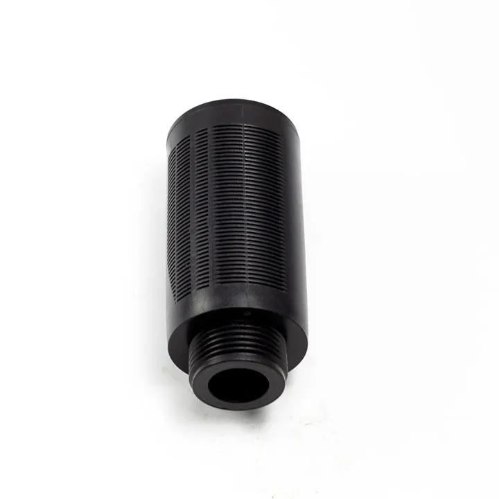  Kunststoff-Luftschalldämpfer - KUNSTSTOFFSCHALLDÄMPFER SPL-F 1/2 MIT WOLLFILZ &amp; ALUMINIUMNETZ FARBE SCHWARZ
